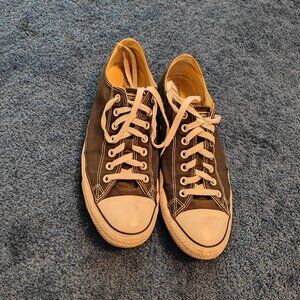 Men's black Chuck Taylor Converse shoes size 10